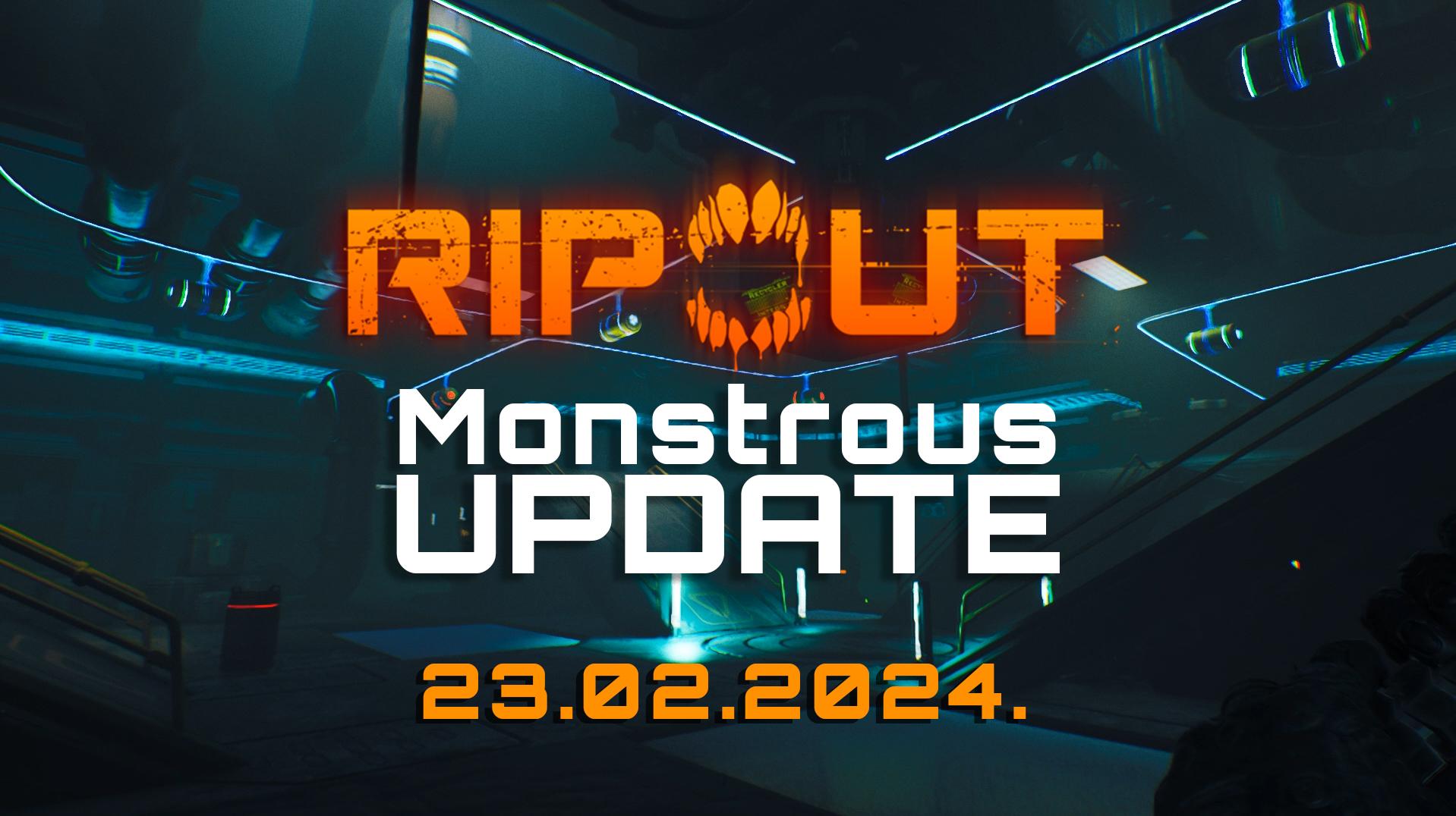 Ripout monstrous update cover